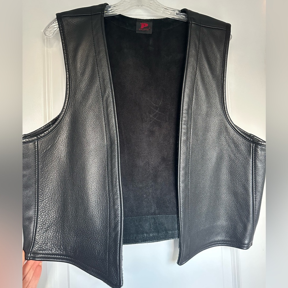 Vintage Real Leather Biker Vest